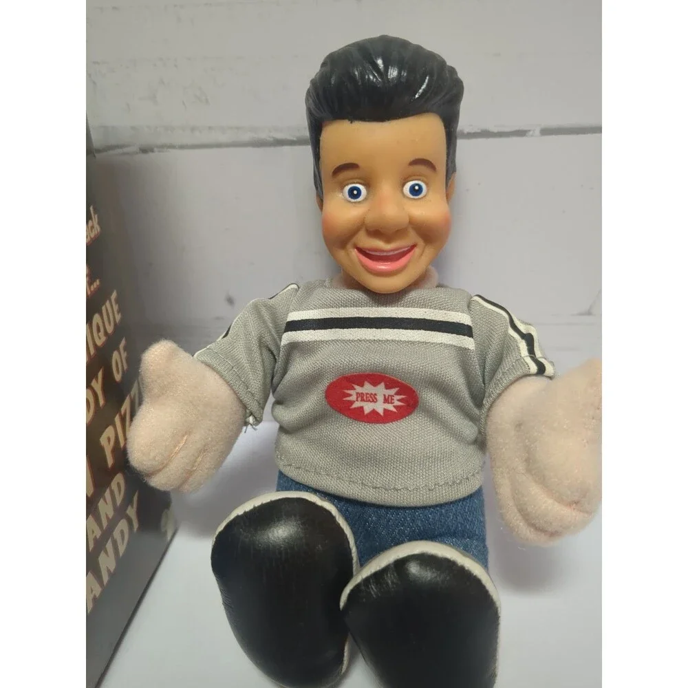 John Pizzi Show Souvenir Ventriloquist Talking Mini Doll Original Box